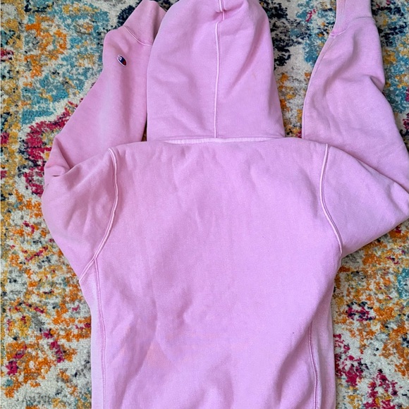 Vintage Champion Pink Pullover Hoodie with Logo S - Picture 5 of 7